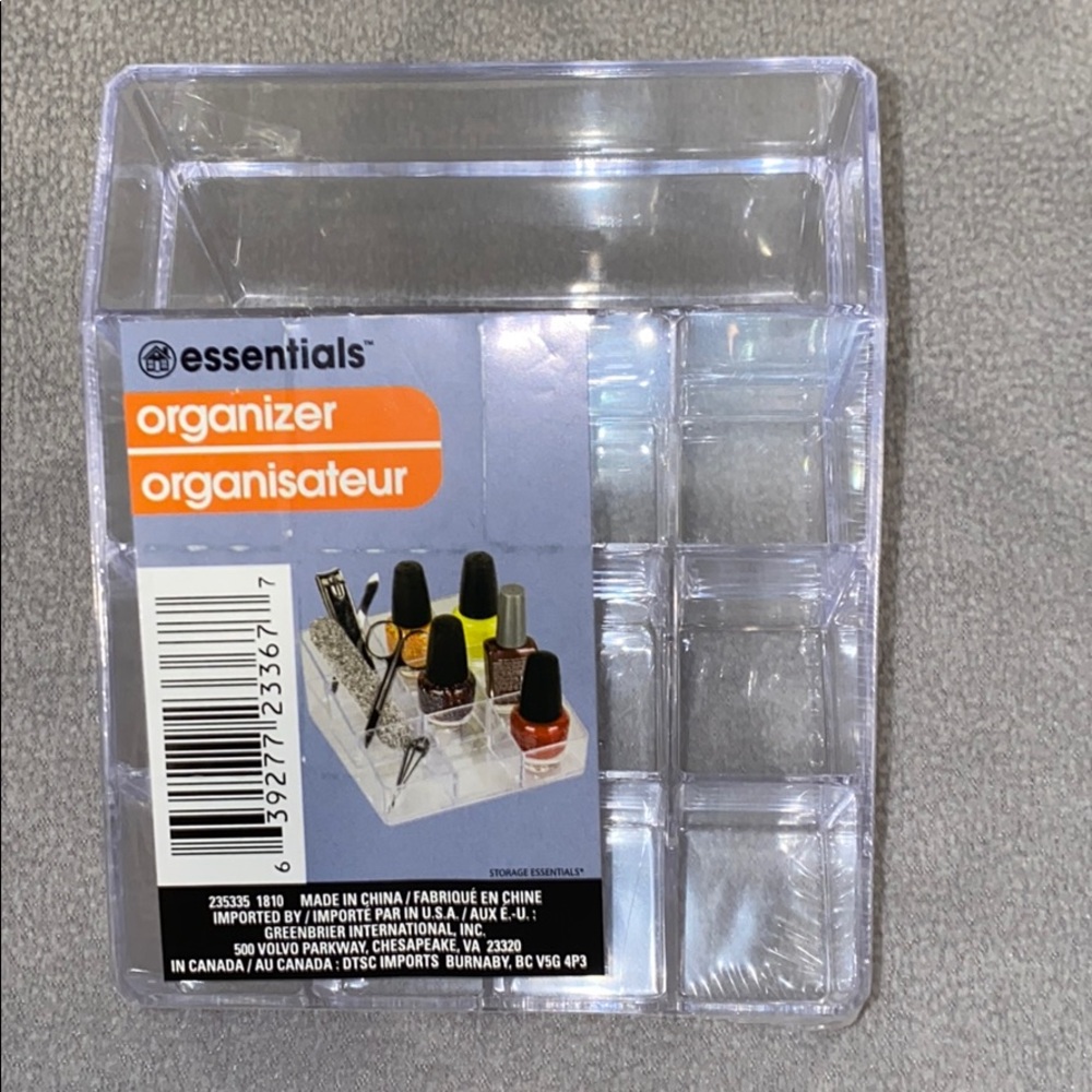 Acrylic makeup organizer